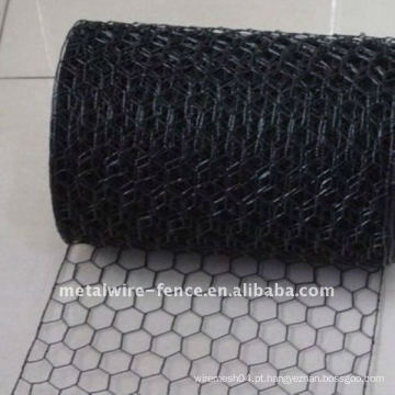 PVC revestido Rede de malha de arame hexagonal